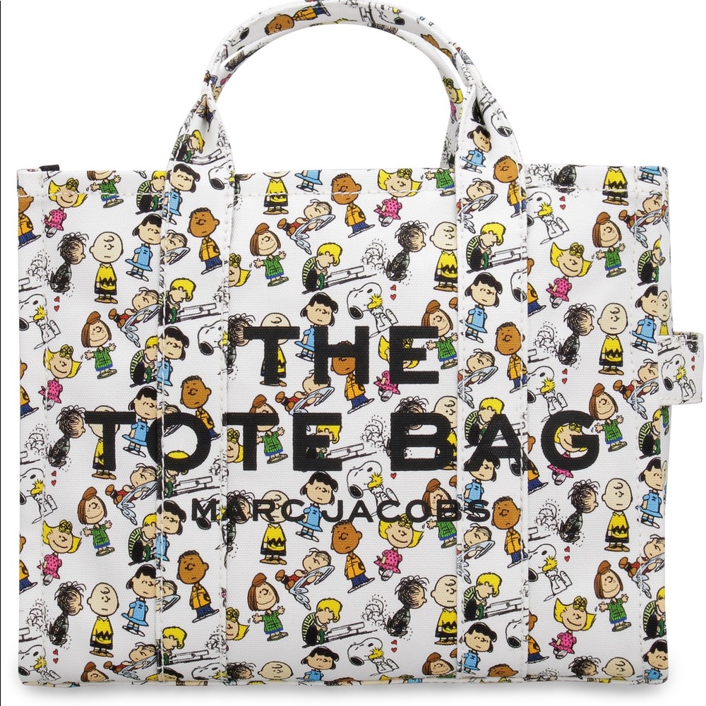 Marc Jacobs Small White Peanuts Tote Bag Limited Edition